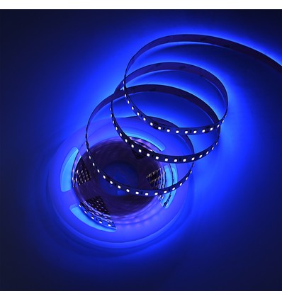 5m 10W/m UV 400 nm LED-strip - 24V DC, IP20, 120 LED per meter