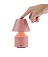 Laddningsbar LED-bordslampa - Rosa, touch-dimbar, 3-i-1, IP20 inomhus