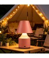 Laddningsbar LED-bordslampa - Rosa, touch-dimbar, 3-i-1, IP20 inomhus