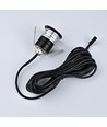 Sauna downlight svart - 24V DC, RA93, 1,1W, 3m sladd, Hål: Ø3 cm, Mått: Ø3,5 cm