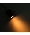 Sauna downlight svart - 24V DC, RA93, 1,1W, 3m sladd, Hål: Ø3 cm, Mått: Ø3,5 cm
