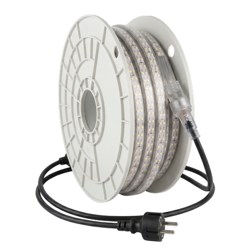 25m LEDlife arbetsljus LED strip på kabelvinda - ▽D-märkt, 230V, IP67, 180 LED/m, 11W/m, 1100 lm/m