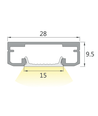 1 meter LED skåpbelysning - 6mm hög, 12V DC, 9W, med plugg