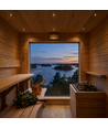 Sauna downlight svart - 24V DC, RA93, 1,1W, 3m sladd, Hål: Ø3 cm, Mått: Ø3,5 cm