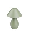 Laddningsbar LED-bordslampa - Grön, Ø16cm, 21,5cm hög, touch dimbar, 3i1, IP20 inomhus