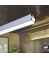 1m aluprofil LINEA20 EE7F/TY - Anodiserad, påbyggnad, LED skena