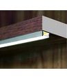 1m aluminiumprofil SLIM8 AC2/Z - Vitlackerad, utanpåliggande, LED-skena