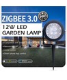 Outlet: Zigbee Pro LED Trädgårdsspot 25W RGB+CCT, 2100LM, IP65, 230V - Svart