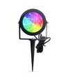 Outlet: Zigbee Pro LED Trädgårdsspot 25W RGB+CCT, 2100LM, IP65, 230V - Svart