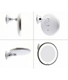 Sminkspegel med inbyggd LED-belysning - 3xAAA, steglös dimning, sugkopp och förlängare