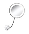 Sminkspegel med inbyggd LED-belysning - 3xAAA, steglös dimning, sugkopp och förlängare