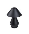Laddningsbar LED bordslampa - Svart, Ø16cm, 21,5cm hög, touch dimbar, 3i1, IP20 inomhus