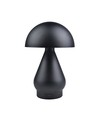 Laddningsbar LED-bordslampa - Svart, Ø15cm, 22cm hög, touch dimbar, 3-i-1, IP20 inomhus