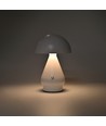 Laddningsbar LED-bordslampa - Vit, Ø15cm, 22cm hög, touch-dimbar, 3-i-1, IP20 inomhus