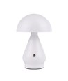 Laddningsbar LED-bordslampa - Vit, Ø15cm, 22cm hög, touch-dimbar, 3-i-1, IP20 inomhus