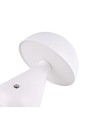 Laddningsbar LED-bordslampa - Vit, Ø15cm, 22cm hög, touch-dimbar, 3-i-1, IP20 inomhus