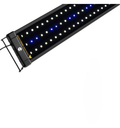 30-50 cm akvarie armatur - 6W LED, vit/blå, justerbar