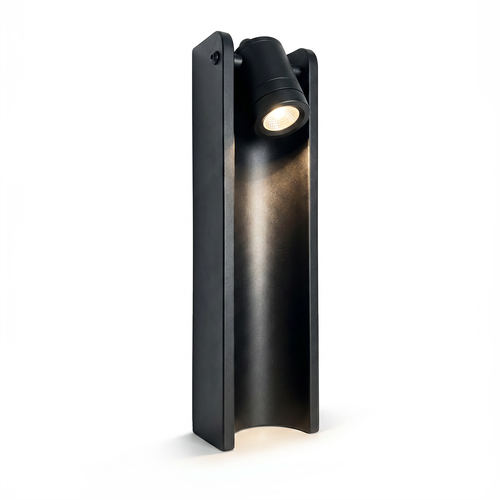 Svart justerbar trädgårdslampa - 7,5W, 40 cm, IP65 utomhus, inkl. ljuskälla