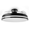 60W LED-taklampa med fläkt - CCT, svart, inkl. fjärrkontroll