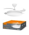 60W LED-taklampa med fläkt - CCT, vit, inkl. fjärrkontroll