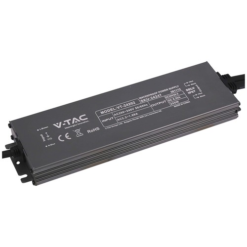 200W / 24V DC strömförsörjning för LED-strips - 8.25A, IP67 vattentät