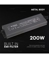 200W / 24V DC strömförsörjning för LED-strips - 8.25A, IP67 vattentät