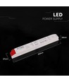 300W / 12V DC strömförsörjning för LED-strips - 25A, IP44 våtrum