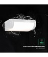 V-Tac 10W LED-vägglampa - Vit, IP65, Cree-chip, 3000K, 6 års garanti