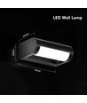 V-Tac 10W LED-vägglampa - Svart, IP65, Cree chip, 3000K, 6 års garanti