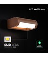 V-Tac 10W LED vägglampa - IP65, Corten, Cree chip, 3000K, 6 års garanti