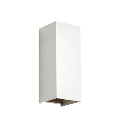 10W LED-vägglampa - 3-i-1 CCT, IP65, vit, upp/ned-ljus