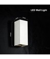 10W LED-vägglampa - 3-i-1 CCT, IP65, vit, upp/ned-ljus