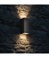 V-Tac 10W LED-vägglampa 3-i-1 - Svart hölje, IP65, upp/ned-ljus, inkl. ljuskälla
