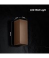 10W LED vägglampa - 3-i-1 CCT, Cortenstål, IP65, upp/ned ljus