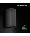 10W LED-vägglampa - 3-i-1 CCT, IP65, svart, upp/ned-ljus