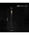 V-Tac 11W LED trädgårdslampa - Svart, IP65, 3000K, Cree chip, 6 års garanti
