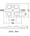 2W Vattentät LED-modul - 12V DC, IP65, perfekt för skyltar och speciallösningar