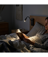3W LED sänglampa med USB-laddning - USB-A och USB-C, CREE-chip, svart, inkl. ljuskälla
