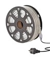 50m arbetsbelysning LED-strip - 230V, IP65, 1500 lm/m, 12W/m, 180 LED/m