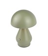 Laddningsbar LED-bordslampa - Grön, Ø15cm, 22cm hög, touch-dimbar, 3i1, IP20 inomhus