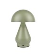 Laddningsbar LED-bordslampa - Grön, Ø15cm, 22cm hög, touch-dimbar, 3i1, IP20 inomhus