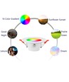 4-pack RGB+CCT Smart Home downlight - 5W LED, Bluetooth, Google Home & Alexa