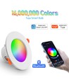 4-pack RGB+CCT Smart Home downlight - 5W LED, Bluetooth, Google Home & Alexa