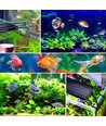 60-80 cm akvarie armatur - 18W LED, hvid/blå/rød/grønn/lilla, justerbar længde, IP66