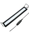 60-80 cm akvarie armatur - 18W LED, hvid/blå/rød/grønn/lilla, justerbar længde, IP66
