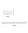 120cm LED-armatur, Watt och CCT-justerbar - 3CCT, 20/30/40W, 115lm/W, IP44, IK10, 5 års garanti