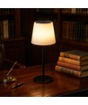 Laddningsbar RGBW LED-bordslampa med solcell - Vit, fjärrkontroll