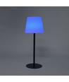 Laddningsbar RGBW LED-bordslampa med solcell - Vit, fjärrkontroll