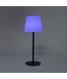 Laddningsbar RGBW LED-bordslampa med solcell - Vit, fjärrkontroll
