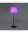 Laddningsbar RGBW LED-bordslampa med solcell - Vit, fjärrkontroll